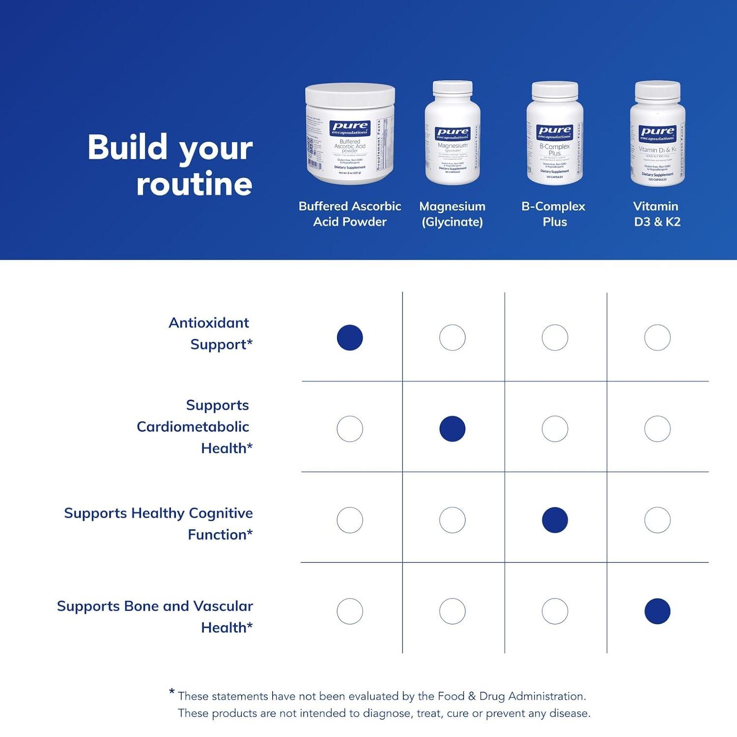 image:imagePure Encapsulations Buffered Ascorbic Acid Powder Vitamin C Supplement for Sensitive Individuals 8 Ounces