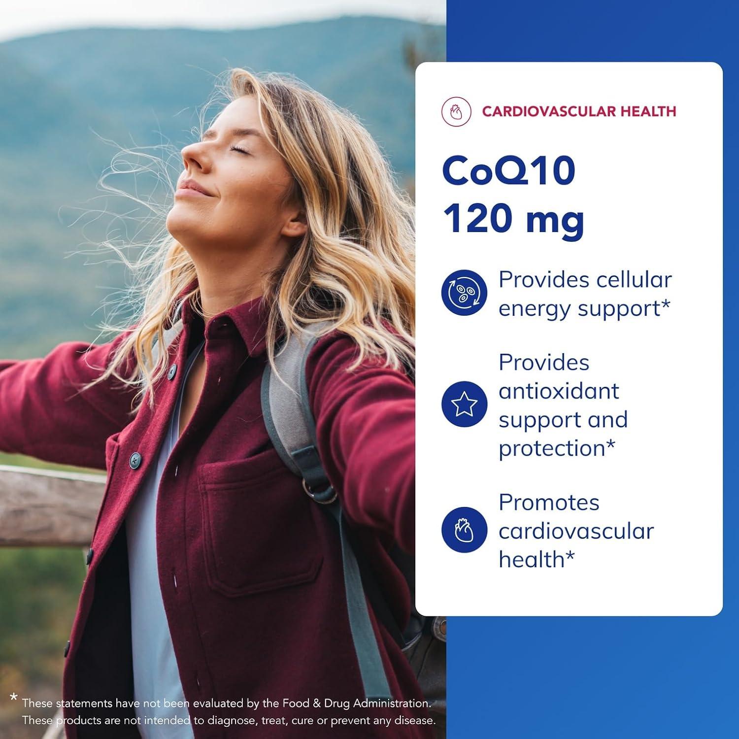 image:imagePure Encapsulations CoQ10 120 mg Coenzyme Q10 Supplement for Heart Health Energy Antioxidants Brain amp Memory Health Cellular Health Cognition amp Cardiovascular Support 120 CapsulesUnflavored