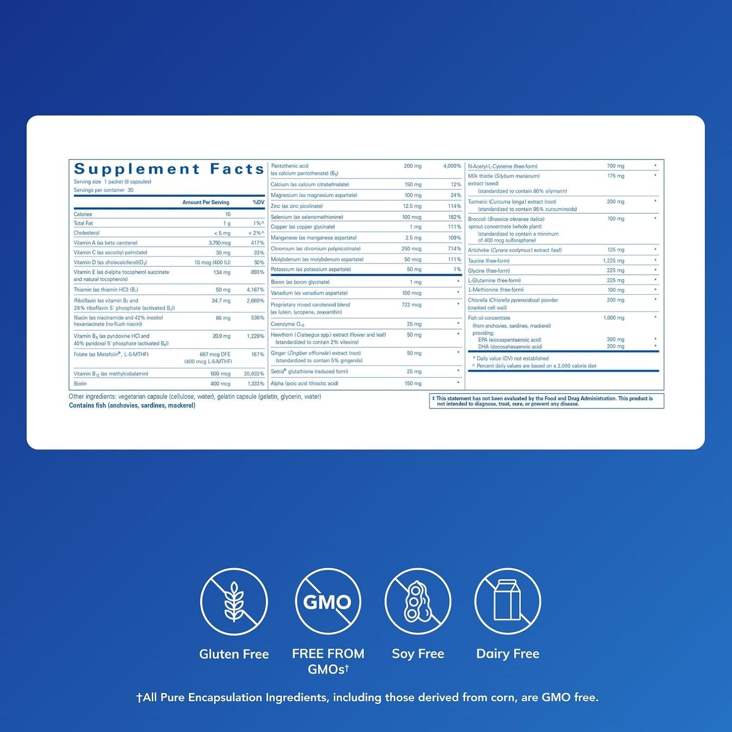 image:imagePure Encapsulations Detox Pure Pack Daily Packet With Metafolin L5MTHF 30 Packets