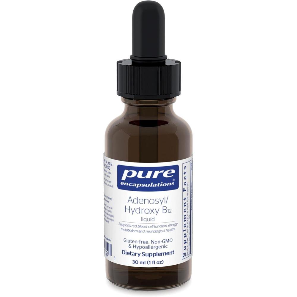 image:imagePure Encapsulations AdenosylHydroxy B12 Liquid 30 mL Supports Energy Metabolism amp Neurological Health for Brain Support Gluten Free Vegan 1 Fl Oz