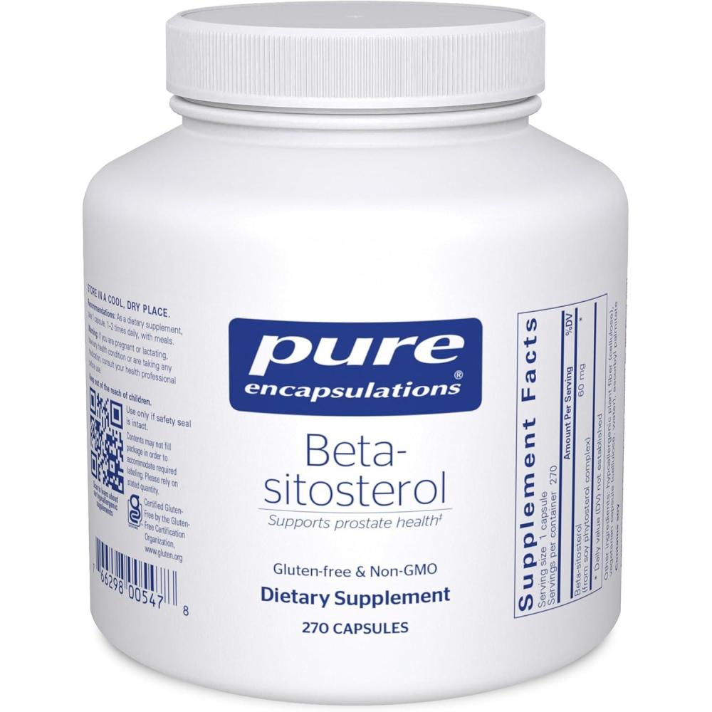 image:imagePure Encapsulations BetaSitosterol Supplement for Urinary Flow and Health 270 Capsules270 Count Pack of 1