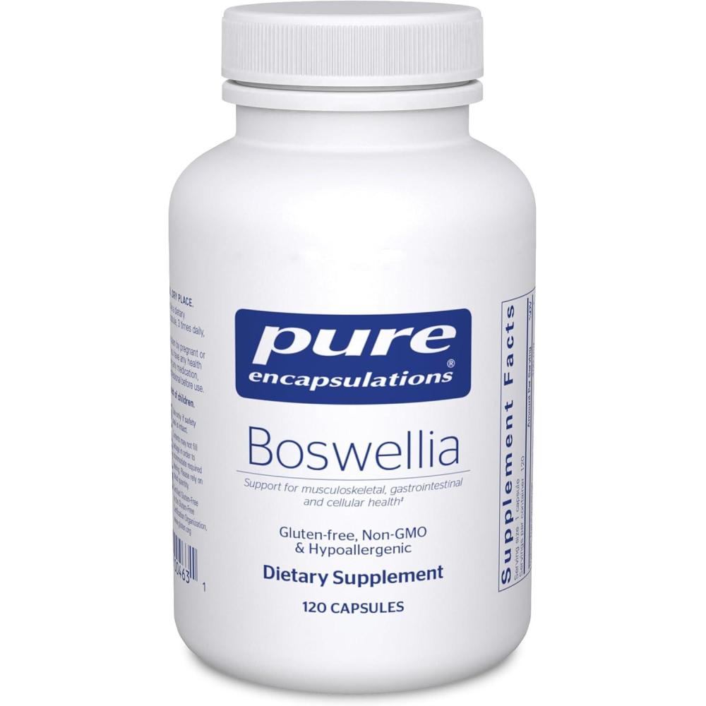 image:imagePure Encapsulations Boswellia Supplement for Joint Health GI amp Connective Tissue Supports Healthy Joints amp Digestive Health NonGMO amp Vegan 120 Capsules120 Count Pack of 1