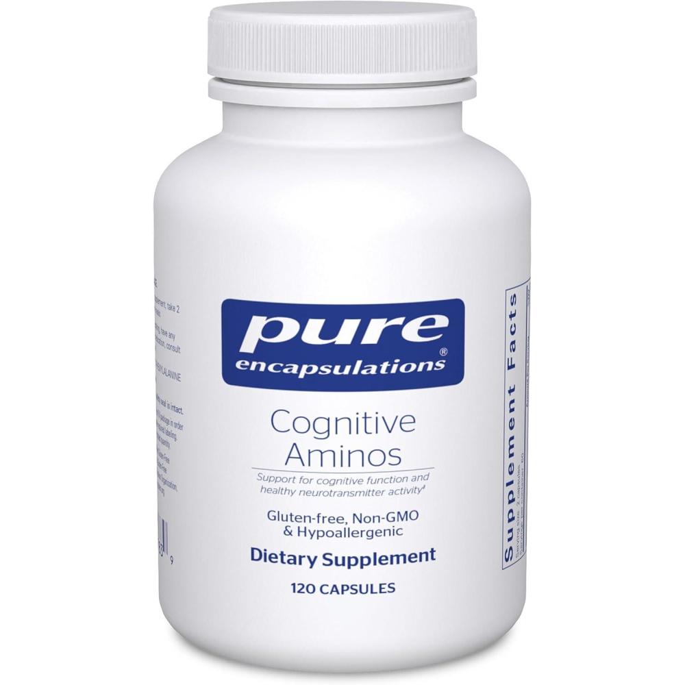 image:imagePure Encapsulations Cognitive Aminos Hypoallergenic Supplement for Cognitive Function Support 120 Capsules