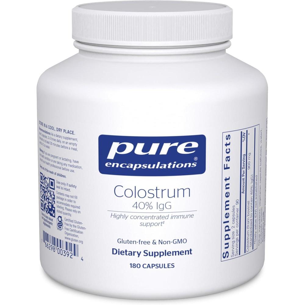 image:imagePure Encapsulations Colostrum 40 IgG Highly Concentrated Immune Support 90 Capsules180 Count Pack of 1