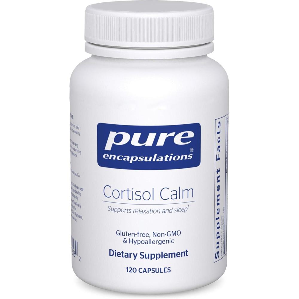 image:imagePure Encapsulations Cortisol Calm Supports Cortisol Health amp Relaxation Contains Ashwagandha amp LTheanine Restful Sleep 120 Capsules120 Count Pack of 1