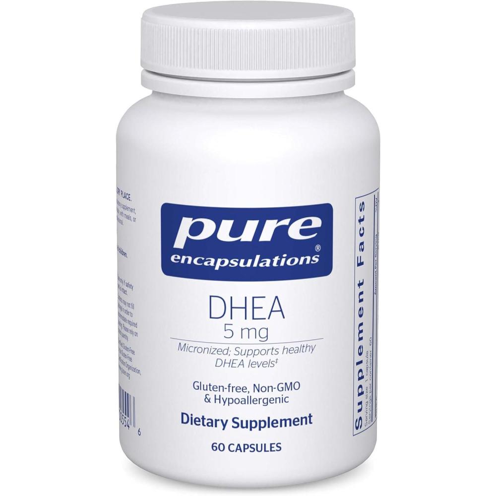 image:imagePure Encapsulations DHEA 5 mg Immune Support amp Hormones Balance Micronized DHEA Gluten Free amp Vegan 60 Capsules60 Count Pack of 1