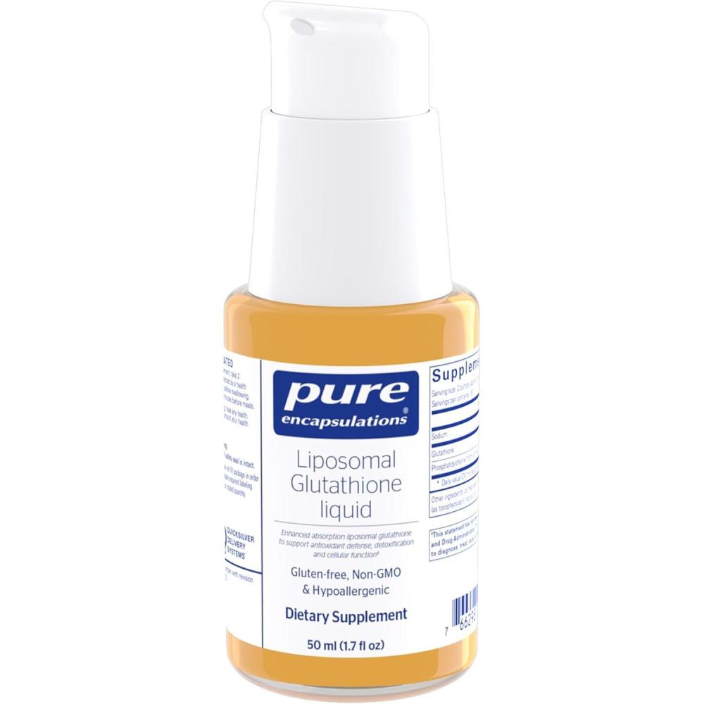 image:imagePure Encapsulations Liposomal Glutathione Liquid Enhanced Absorption Liposomal Glutathione to Support Antioxidant Defense Detoxification and Cellular Function 17 fl oz