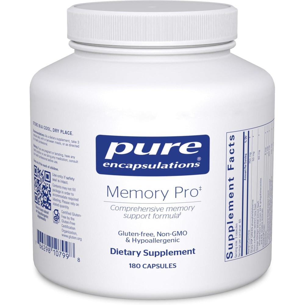 image:imagePure Encapsulations Memory Pro Comprehensive Memory Support Formula 90 Capsules180 Count Pack of 1