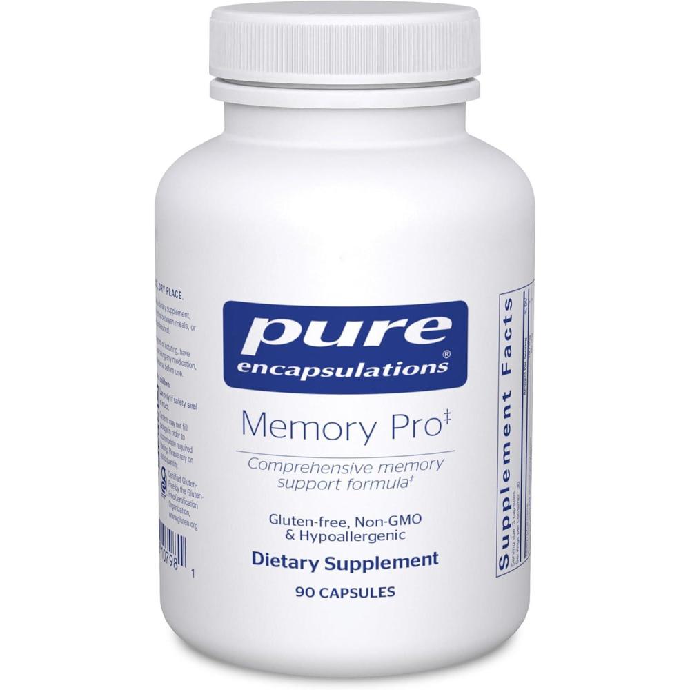 image:imagePure Encapsulations Memory Pro Comprehensive Memory Support Formula 90 Capsules90 Count Pack of 1