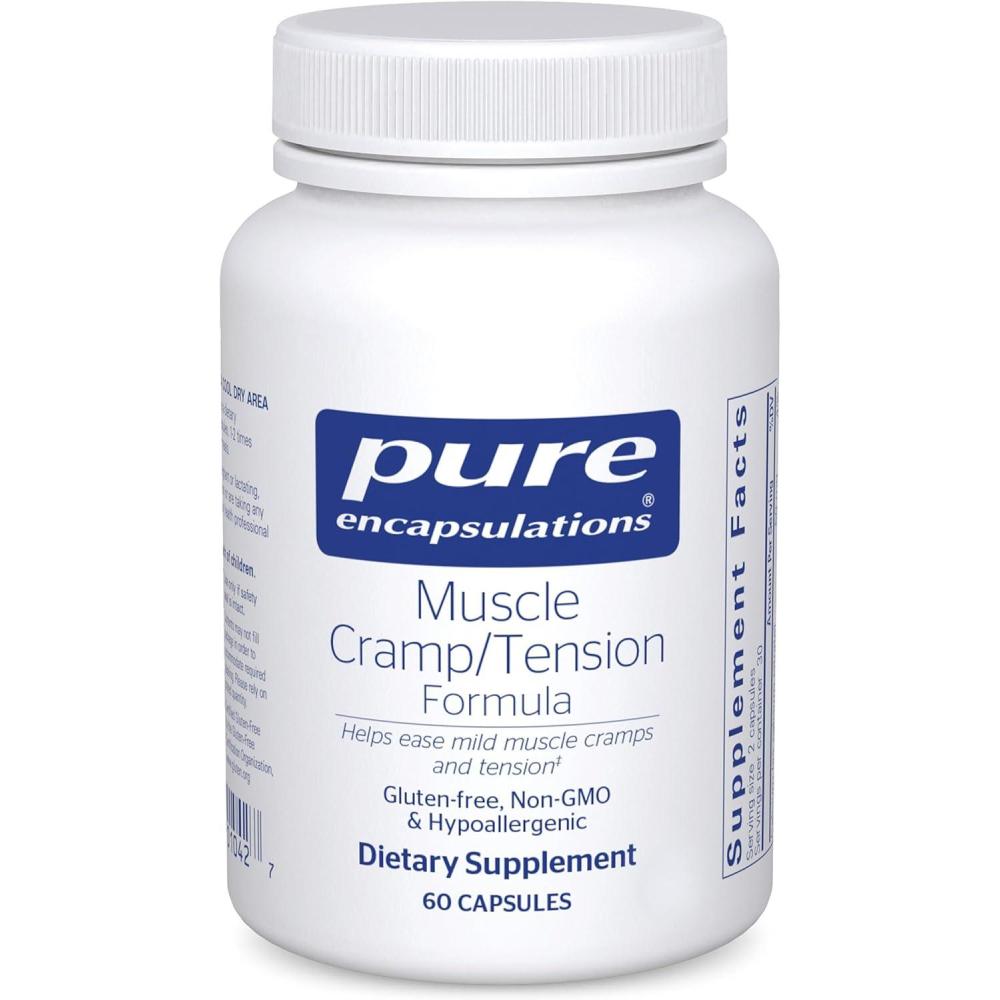 image:imagePure Encapsulations Muscle CrampTension Formula Hypoallergenic Supplement to Reduce Occasional Muscle CrampsTension and Promote Relaxation 60 Capsules60 Count Pack of 1