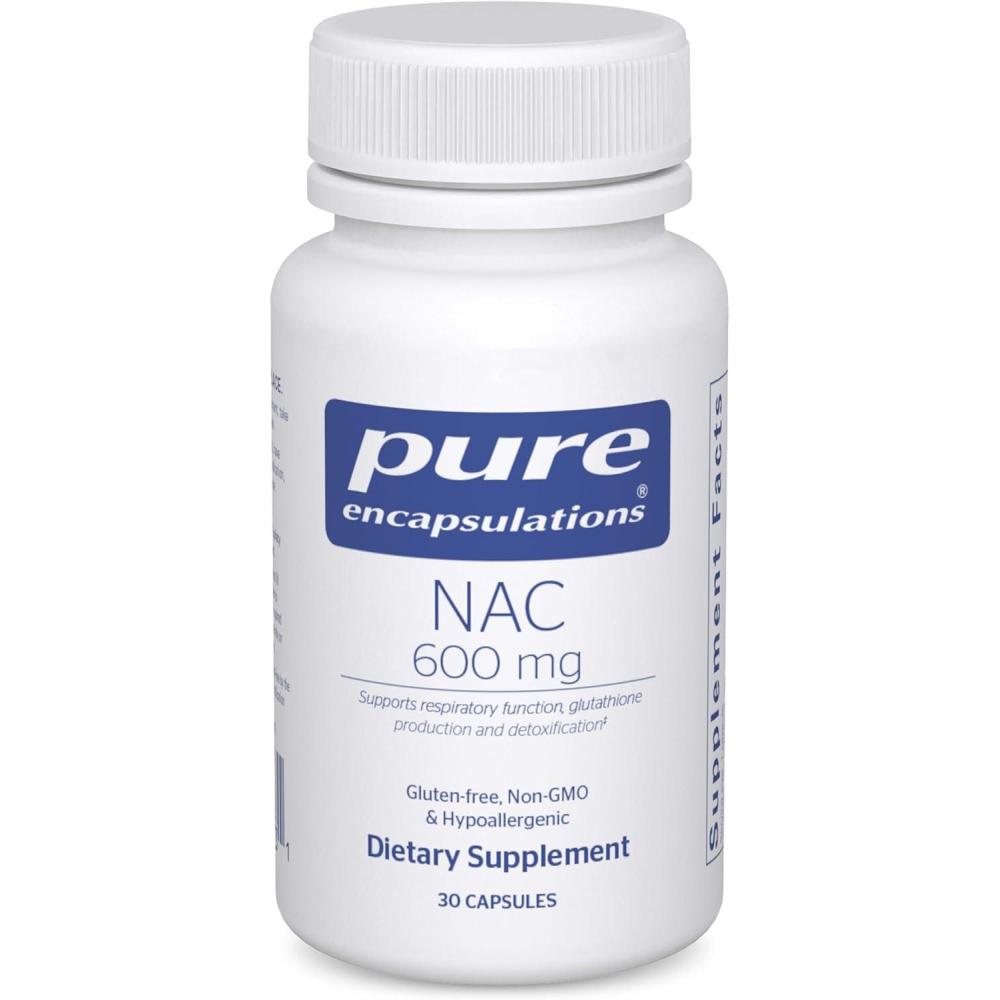 image:imagePure Encapsulations NAC 600 mg NAcetyl Cysteine NAC Supplement for Lung Health amp Immune Support Liver Support amp Antioxidants with Freeform NAcetylLCysteine 90 Capsules30 Count Pack of 1