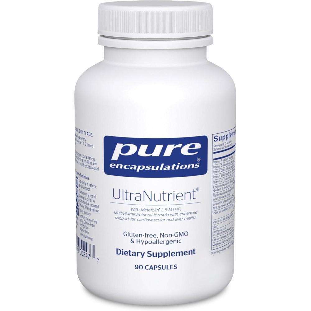 image:imagePure Encapsulations UltraNutrient Minerals amp Multivitamins Supports Liver amp Heart Health Supplement for Antioxidants with Vitamin C CoQ10 amp More Gluten Free 360 Capsules90 Count Pack of 1