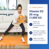 Pure Encapsulations Vitamin D3 25 mcg (1,000 IU) – Supplement to Support Bone, Joint, Breast, Heart, Colon & Immune Health* – with Premium Vitamin D – 30 Capsules(30 Count (Pack of 1))