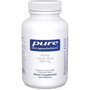 Pure Encapsulations Alpha Lipoic Acid 600 mg – ALA Supplement for Liver Support, Antioxidants, Nerve Health, Cardiovascular Health & Carbohydrate Support – Premium Alpha Lipoic Acid – 120 Capsules(120 Count (Pack of 1))