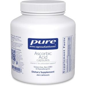 Pure Encapsulations Ascorbic Acid Capsules – 1,000 mg Vitamin C – Antioxidant & Immune Support* – High-Potency Vitamin C – Vegan & Non-GMO – 250 Capsules(250 Count (Pack of 1))