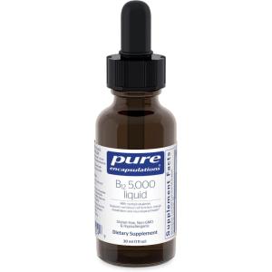 Pure Encapsulations B12 5,000 Liquid – Vitamin B12 Methylcobalamin Supplement to Support Energy, Nerve Health, Cognitive Function & Blood Cells* – Liquid Drops – 1 Fl Oz