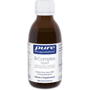 Pure Encapsulations B-Complex Liquid – Liquid Vitamin B Complex – for Nerve & Energy Metabolism* – Gluten Free & Vegetarian – 4.73 oz (140 mL)