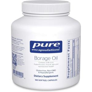 Pure Encapsulations Borage Oil | Hypoallergenic Dietary Supplement | 180 Softgel Capsules(180 Count (Pack of 1))