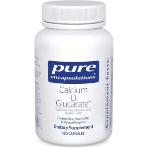 Pure Encapsulations Calcium-D-Glucarate | Supplement to Support Cellular Health in the Liver, Lungs, Breast, and Colon* | 120 Capsules(120 Count (Pack of 1))