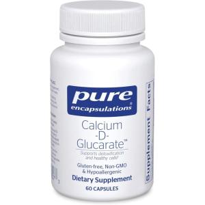 Pure Encapsulations Calcium-D-Glucarate | Supplement to Support Cellular Health in the Liver, Lungs, Breast, and Colon* | 120 Capsules(60 Count (Pack of 1))
