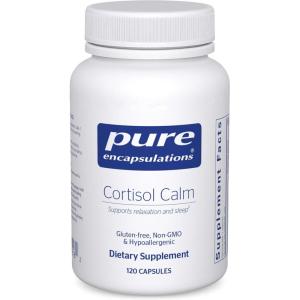 Pure Encapsulations Cortisol Calm – Supports Cortisol Health & Relaxation – Contains Ashwagandha & L-Theanine – Restful Sleep – 120 Capsules(120 Count (Pack of 1))