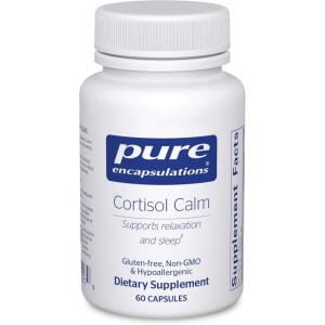 Pure Encapsulations Cortisol Calm – Supports Cortisol Health & Relaxation – Contains Ashwagandha & L-Theanine – Restful Sleep – 120 Capsules(60 Count (Pack of 1))