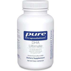 Pure Encapsulations DHA Ultimate | Eco-Friendly Supercritical CO2 Extracted DHA Fish Oil Concentrate | 60 Softgel Capsules(120 Count (Pack of 1))
