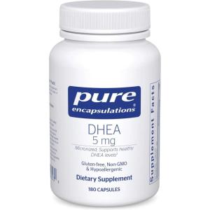 Pure Encapsulations DHEA 5 mg – Immune Support & Hormones Balance* – Micronized DHEA – Gluten Free & Vegan – 60 Capsules(180 Count (Pack of 1))