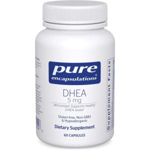 Pure Encapsulations DHEA 5 mg – Immune Support & Hormones Balance* – Micronized DHEA – Gluten Free & Vegan – 60 Capsules(60 Count (Pack of 1))