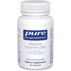 Pure Encapsulations Digestive Enzymes Ultra – Vegetarian Digestive Enzyme Supplement to Support Protein, Carb, Fiber, and Dairy Digestion* – 180 Capsules(90 Count (Pack of 1))