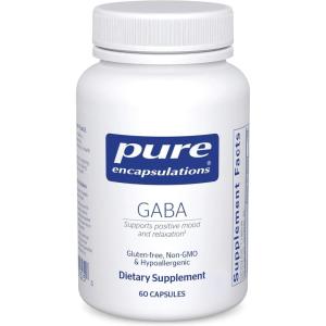 Pure Encapsulations GABA – Supplement to Support Relaxation & Moderation of Occasional Stress – with Premium GABA Amino Acids – 60 Capsules(60 Count (Pack of 1))