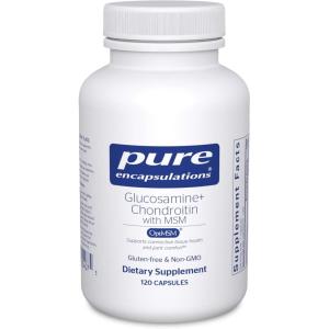 Pure Encapsulations Glucosamine Chondroitin with MSM – Supports Joint Health & Normal Cartilage Formation* – Maintains Enzyme Activity – Gluten-Free & Non-GMO – 240 Capsules(120 Count (Pack of 1))