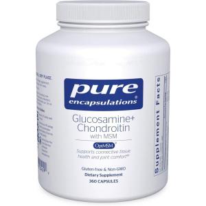 Pure Encapsulations Glucosamine Chondroitin with MSM – Supports Joint Health & Normal Cartilage Formation* – Maintains Enzyme Activity – Gluten-Free & Non-GMO – 240 Capsules(360 Count (Pack of 1))
