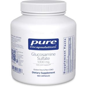 Pure Encapsulations Glucosamine Sulfate 1,000 mg | Supplement for Joint Support and Mobility, Cartilage Health, and Connective Tissue* | 360 Capsules(180 Count (Pack of 1))