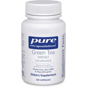 Pure Encapsulations Green Tea Extract (Decaffeinated) | Hypoallergenic Antioxidant Support for All Cells in the Body* | 120 Capsules(120 Count (Pack of 1))