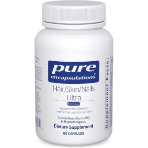 Pure Encapsulations Hair/Skin/Nails Ultra Advanced Beauty Supplement – Biotin & Collagen Supplement for Healthy Hair, Strong Nails & Youthful Skin Support* – 60 Capsules
