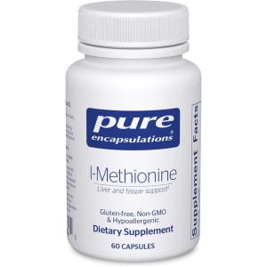 Pure Encapsulations L-Methionine | Glutathione and Amino Acid Supplement for Joints, Liver and Pancreas Support, Antioxidants, and Nervous System* | 60 Capsules(Standard Packaging)