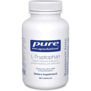 Pure Encapsulations L-Tryptophan | Amino Acid Supplement for Relaxation, Serotonin Support, PMS, and Sleep* | 90 Capsules(180 Count (Pack of 1))
