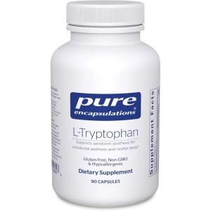 Pure Encapsulations L-Tryptophan | Amino Acid Supplement for Relaxation, Serotonin Support, PMS, and Sleep* | 90 Capsules(90 Count (Pack of 1))