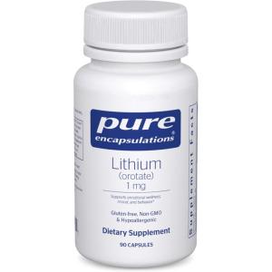 Pure Encapsulations Lithium (Orotate) 1 mg | Support for Calmness and Behavior | 90 Capsules