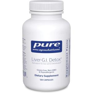 Pure Encapsulations Liver-G.I. Detox – Liver Cleanser & GI Detox* – with Alpha Lipoic Acid & Curcumin Extract – Gluten Free & Non-GMO – 60 Capsules(120 Count (Pack of 1))