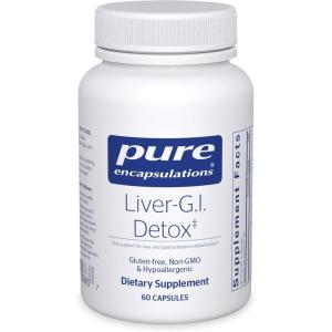 Pure Encapsulations Liver-G.I. Detox – Liver Cleanser & GI Detox* – with Alpha Lipoic Acid & Curcumin Extract – Gluten Free & Non-GMO – 60 Capsules(60 Count (Pack of 1))