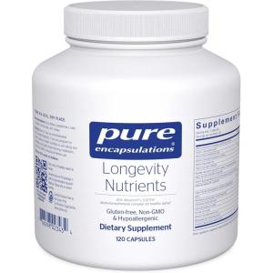 Pure Encapsulations Longevity Nutrients | Multivitamin/Mineral Complex to Support Healthy Aging, Brain Function, Eyes, Bones, and Vascular Health* | 120 Capsules(120 Count (Pack of 1))