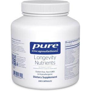 Pure Encapsulations Longevity Nutrients | Multivitamin/Mineral Complex to Support Healthy Aging, Brain Function, Eyes, Bones, and Vascular Health* | 120 Capsules(240 Count (Pack of 1))