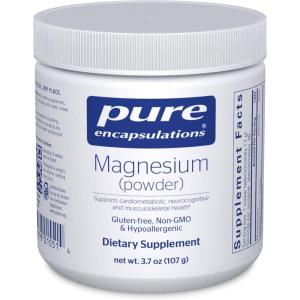 Pure Encapsulations Magnesium (Powder) | Supports Cardiovascular Function, Muscle Function, and Calming | 3.7 Ounces