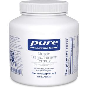 Pure Encapsulations Muscle Cramp/Tension Formula | Hypoallergenic Supplement to Reduce Occasional Muscle Cramps/Tension and Promote Relaxation | 60 Capsules(180 Count (Pack of 1))