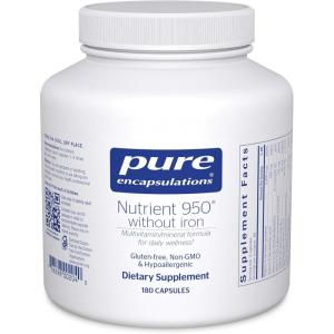 Pure Encapsulations Nutrient 950 Without Iron | Supplement to Support Cardiovascular, Immune, and Cellular Health, Bones, Hormone Metabolism, and Carbohydrate Utilization* | 360 Capsules(180 Count (Pack of 1))