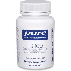 Pure Encapsulations PS 100 | Phosphatidylserine Amino Acid Supplement for Brain and Memory* | 120 Capsules(60 Count (Pack of 1))