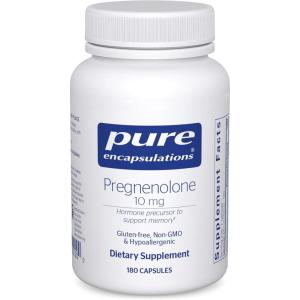 Pure Encapsulations Pregnenolone 10 mg – Support Memory & Hormone Balance* – Hormone Precursor – Gluten Free & Non-GMO – 60 Capsules(180 Count (Pack of 1))