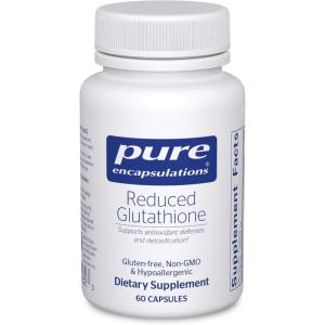 Pure Encapsulations Reduced Glutathione | Hypoallergenic Antioxidant Supplement to Support Liver and Cell Health* | 120 Capsules(60 Count (Pack of 1))